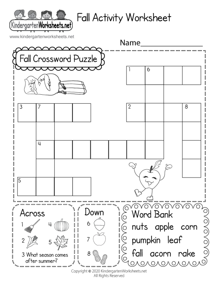 Phonics worksheet for First Grade 1st Grade Vocabulary Crossword worksheet designed to enhance spelling skills while introducing crossword puzzles. Engaging crossword puzzle for first graders to boost vocabulary and phonics.