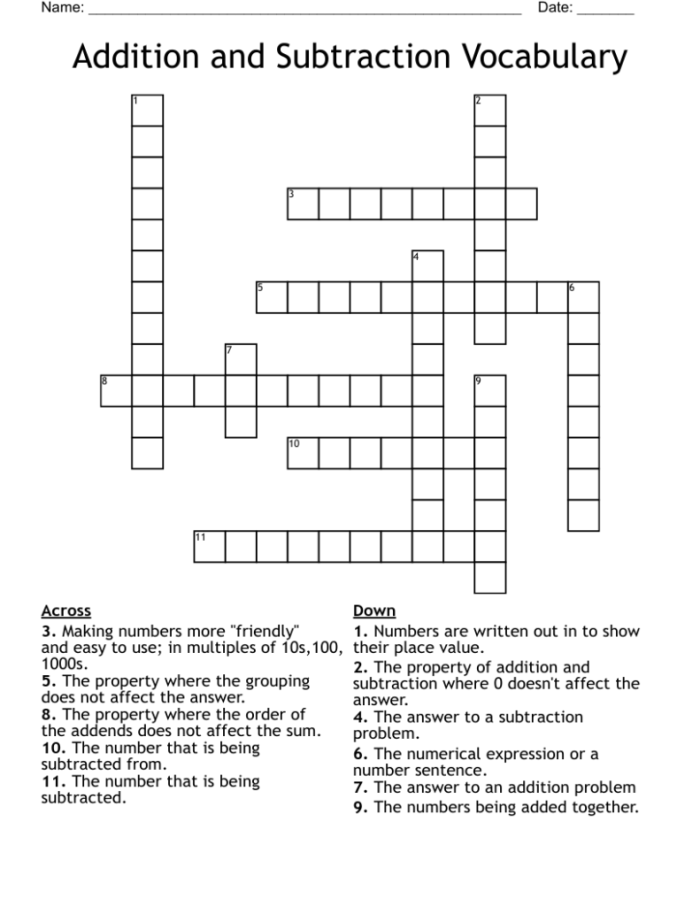 Second grade students solving 2-digit addition problems on a fun crossword puzzle worksheet