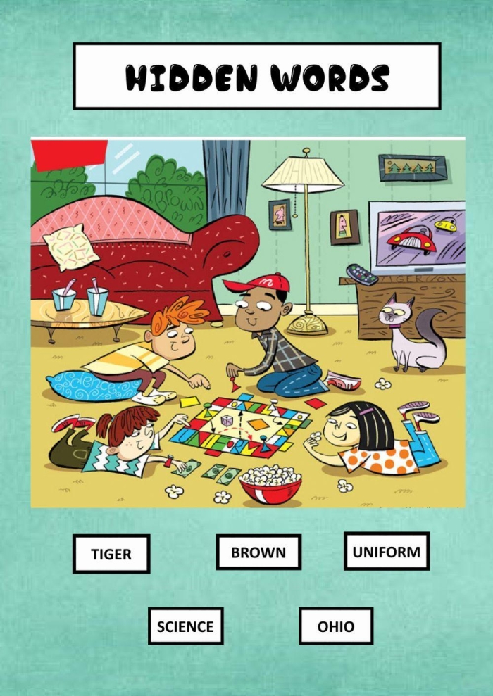 Second grade math worksheet showing addition problems with answers that correspond to letters for solving a hidden word puzzle