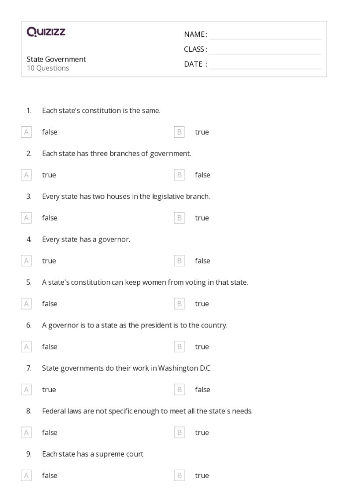 Educational activity to learn about the Federal Government in a fun way Matching worksheet for second graders featuring the White House and U.S. Capitol