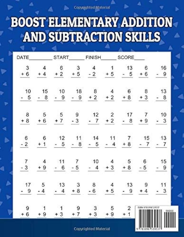 Second grade students solving two-digit addition and subtraction problems with regrouping on a practice test worksheet