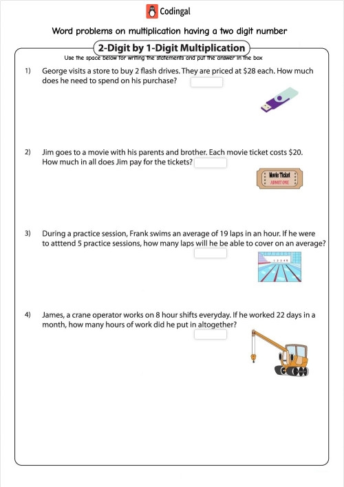Two-Digit Word Problem Check-in worksheet for assessing second graders' understanding of mixed operations