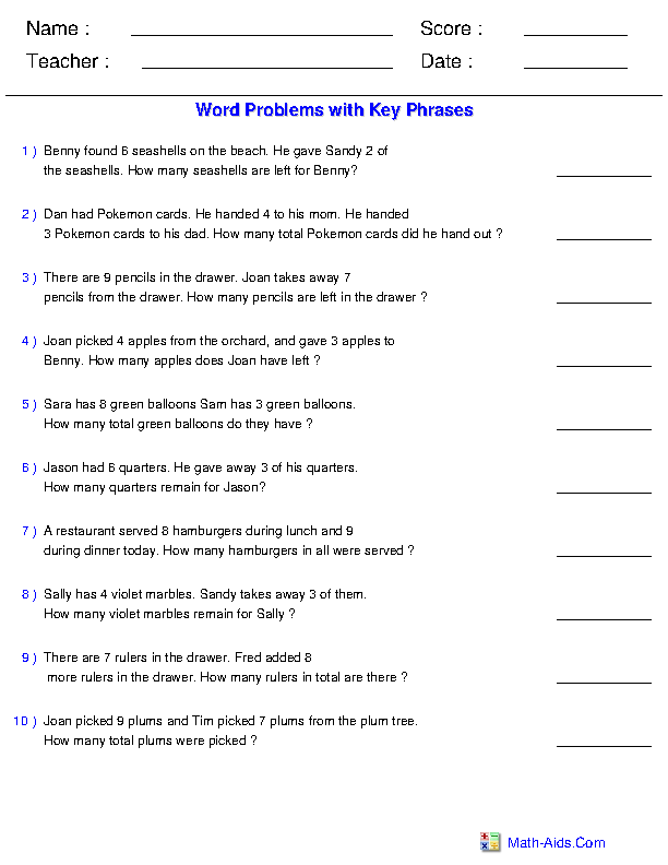 Mixed Operation Word Problem Check-in Worksheet for 2nd Grade Math Assessment 12 Second grade student completing a mixed operation three-digit math word problem worksheet