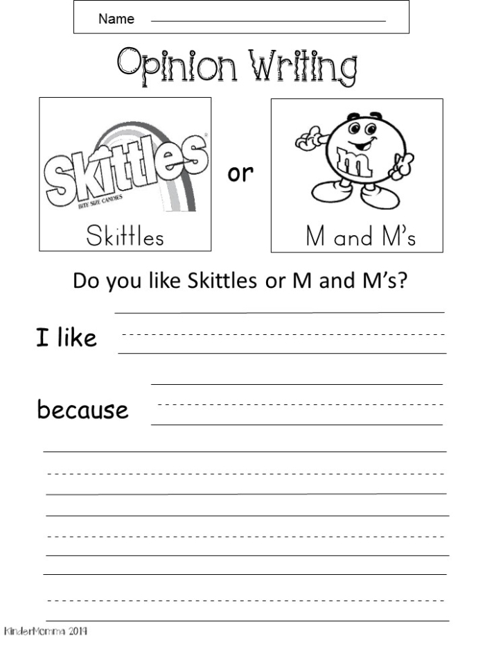 Recess Opinion Writing Worksheet for Second Grade Students 7 Second grade recess opinion writing worksheet with a graphic organizer and grading rubric