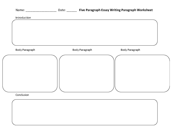 Second grade student filling out a graphic organizer on a paragraph writing worksheet
