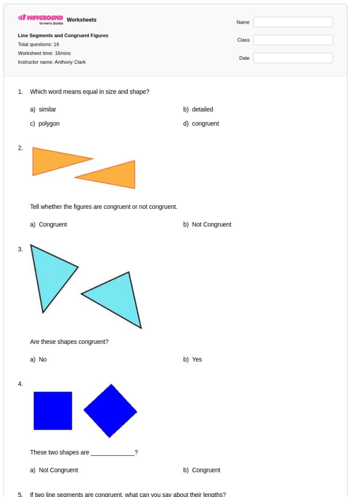 Second grade math worksheet featuring a comprehensive review of line segments and symmetry