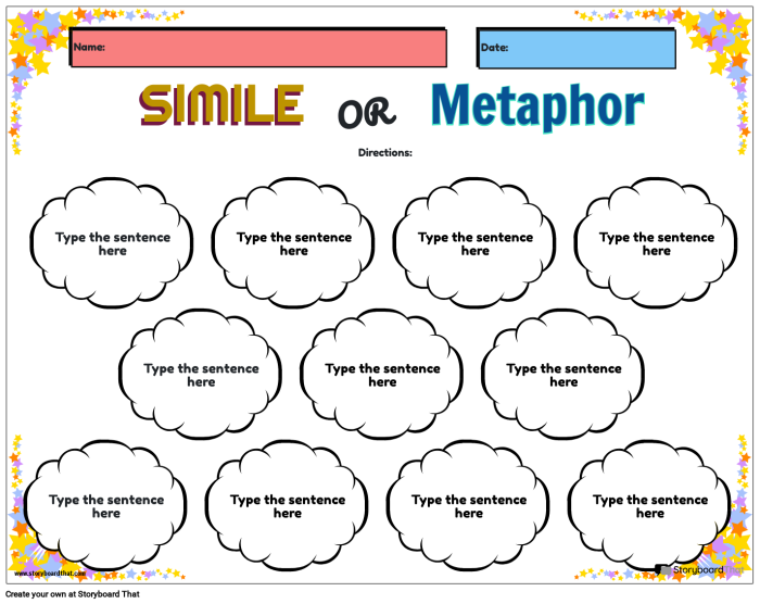 Second grade students practice identifying similes and metaphors in this multiple choice worksheet