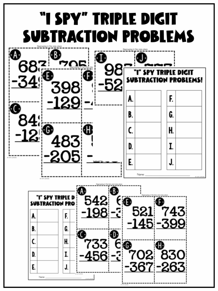 Reading worksheet for Second Grade Students engaging in a fun 3-digit subtraction worksheet featuring bouncy balls and regrouping. Colorful illustration of a second-grade math activity for mastering subtraction skills.