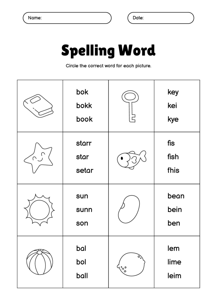 3rd Grade Spelling Test: Compound Words Worksheet Activity for Learning Worksheet featuring a 3rd grade spelling test on compound words for students to practice