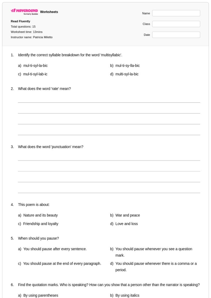 Decoding to Read Fluently Worksheet 12 Alphabet Practice Third grade student completing a worksheet on decoding words by practicing beginning and ending sounds