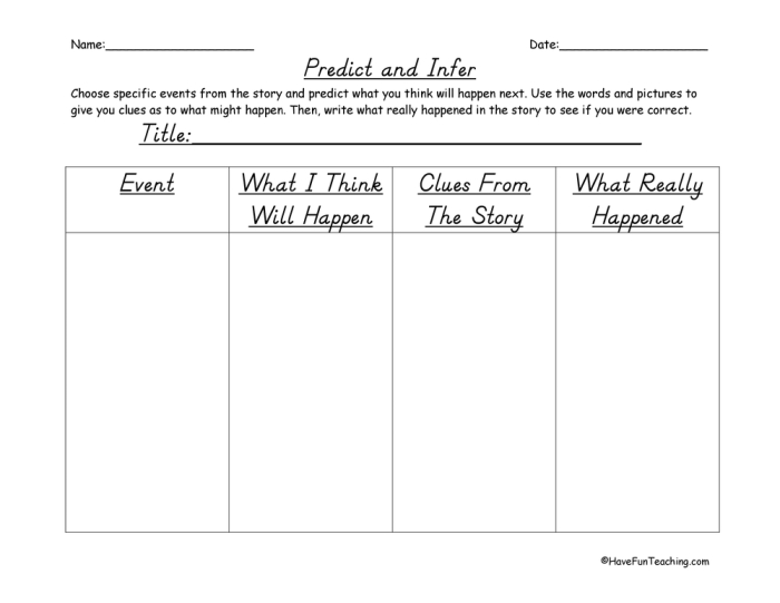 Measurement worksheet for Third Grade Graphic organizer worksheet for making inferences, designed to enhance third graders' reading comprehension. Third grade making inferences graphic organizer to support critical thinking skills.