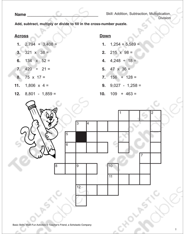Ocean Themed Multi-Step Subtraction and Division Math Practice Worksheet 6 Third grade students solving ocean themed multi-step subtraction and division word problems worksheet 6