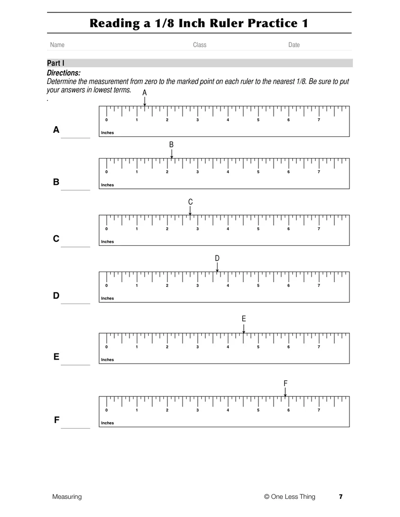Measurement Review Worksheet for Third Grade Science Inquiry 8 Third grade student completing a measurement review worksheet for science and engineering