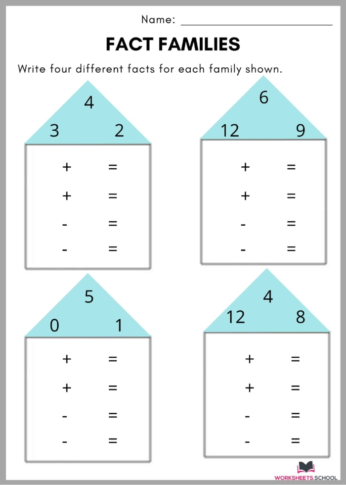 Third grade multiplication fact worksheet with times tables and regrouping problems for math review