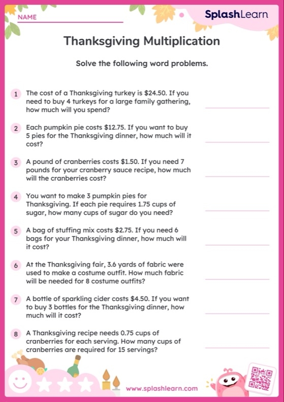 Students working on the Multiply It! multiplication word problems worksheet for third grade math. Third grade math worksheet featuring multiplication word problems for kids to solve.