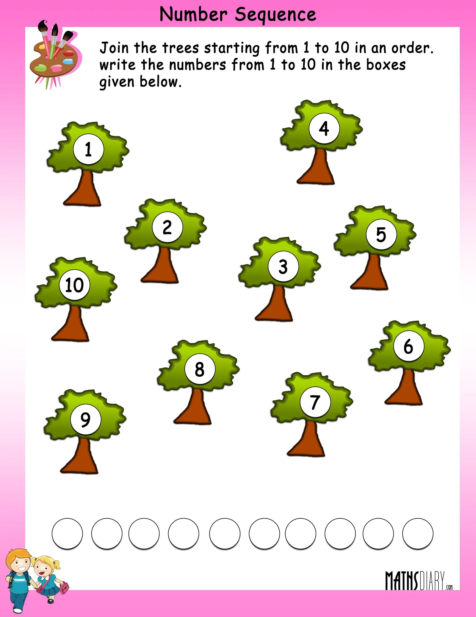 Third grade math worksheet showing 18 number sequence problems with missing numbers for students to solve using logic and number sense