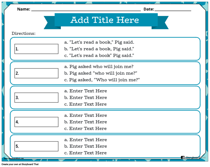 Educational worksheet image demonstrating quotation mark rules for students in Civics and Government Quotation marks worksheet for third graders focusing on punctuation skills and quote usage