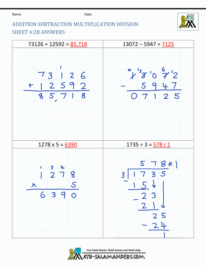 Multi-Step Subtraction and Division Problems Worksheet Image 2 Third grade ocean-themed worksheet showing multi-step word problems requiring subtraction followed by division