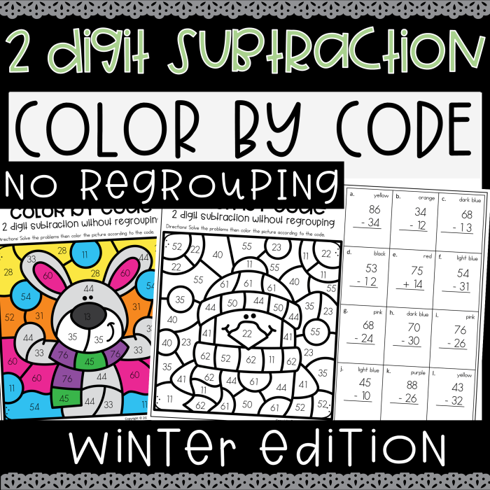 Springtime: Three-Digit Subtraction With Regrouping worksheet for Third Grade
