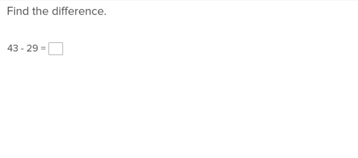 Third grade student completing two-digit subtraction with regrouping math worksheet 13