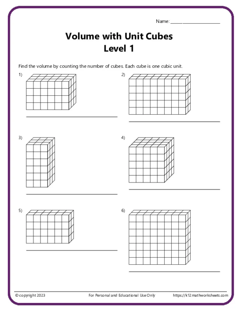 Level 2 worksheet for fourth graders to find the area of rectangles Worksheet featuring seven rectangles for calculating area in a fun geometry exercise