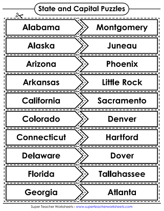 Fourth grade student completing a printable 50 states quiz worksheet for geography practice
