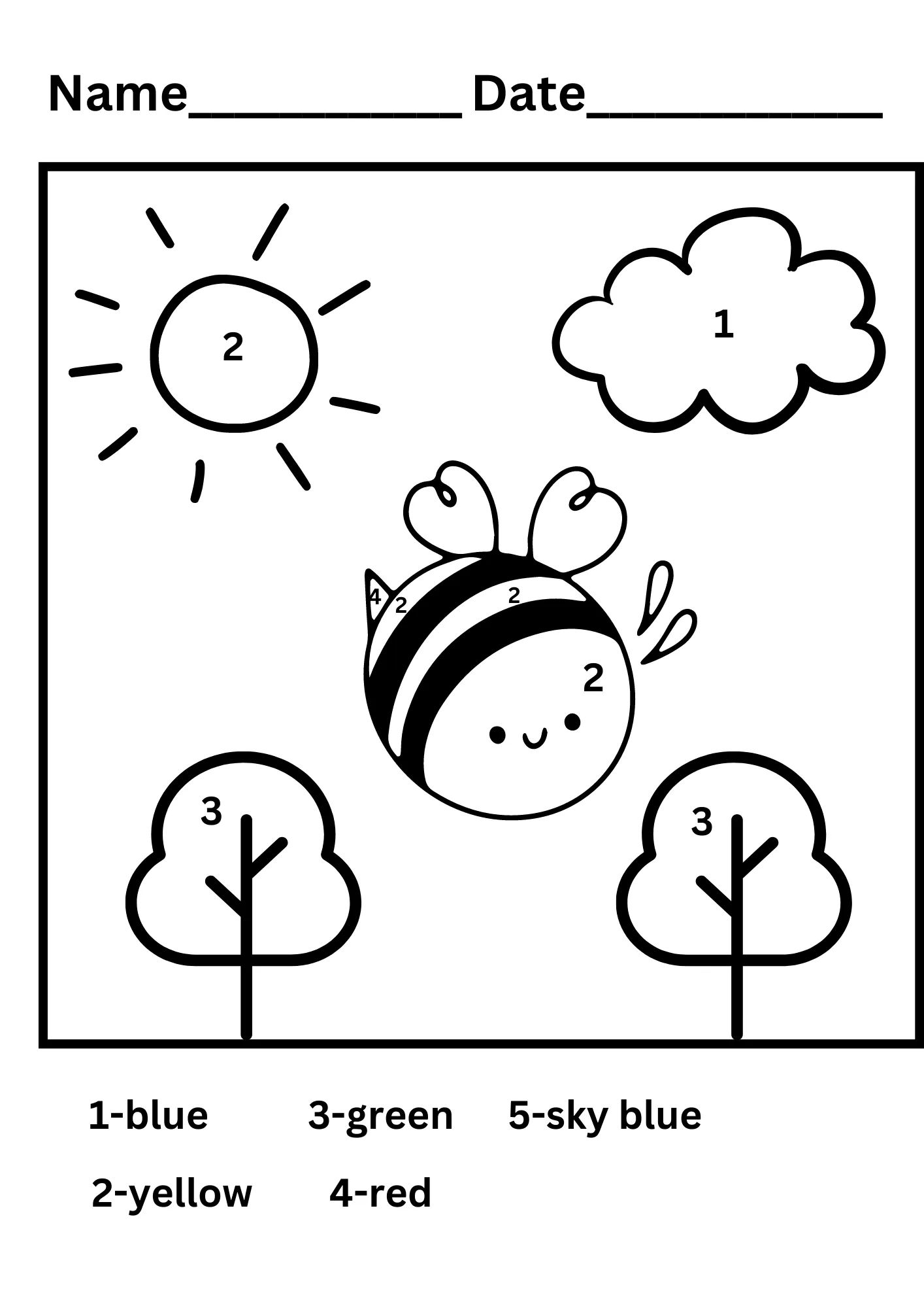 Students engaging with the Math Review Part 2 worksheet focused on fourth-grade fractions