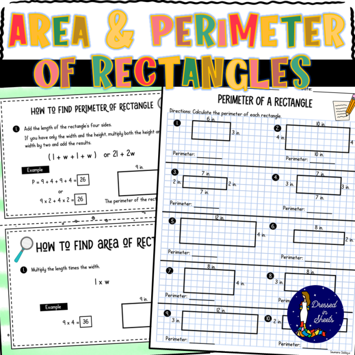 Find the Rectangles Perimeter Practice Worksheet 14 Fourth grade geometry worksheet for calculating the perimeter of rectangles