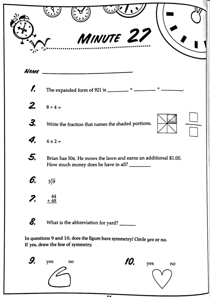 Kids engaged in a subtraction worksheet focused on decimals for fourth grade. 3 Math Minutes: Subtraction worksheet for practicing multidigit problems.