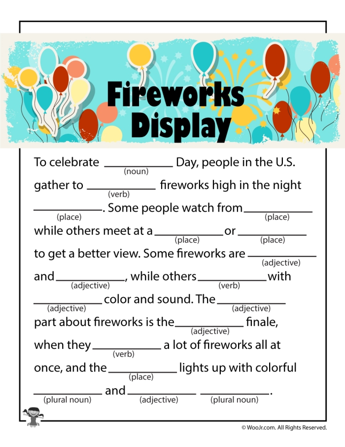Kindergarten student completing a fun 4th of July reading game worksheet