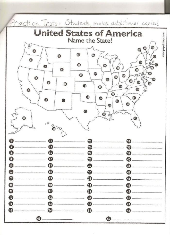 50 States Game Puzzle Activity for Elementary History Learners Fifth grade students completing an interactive puzzle worksheet to learn all 50 state names and locations