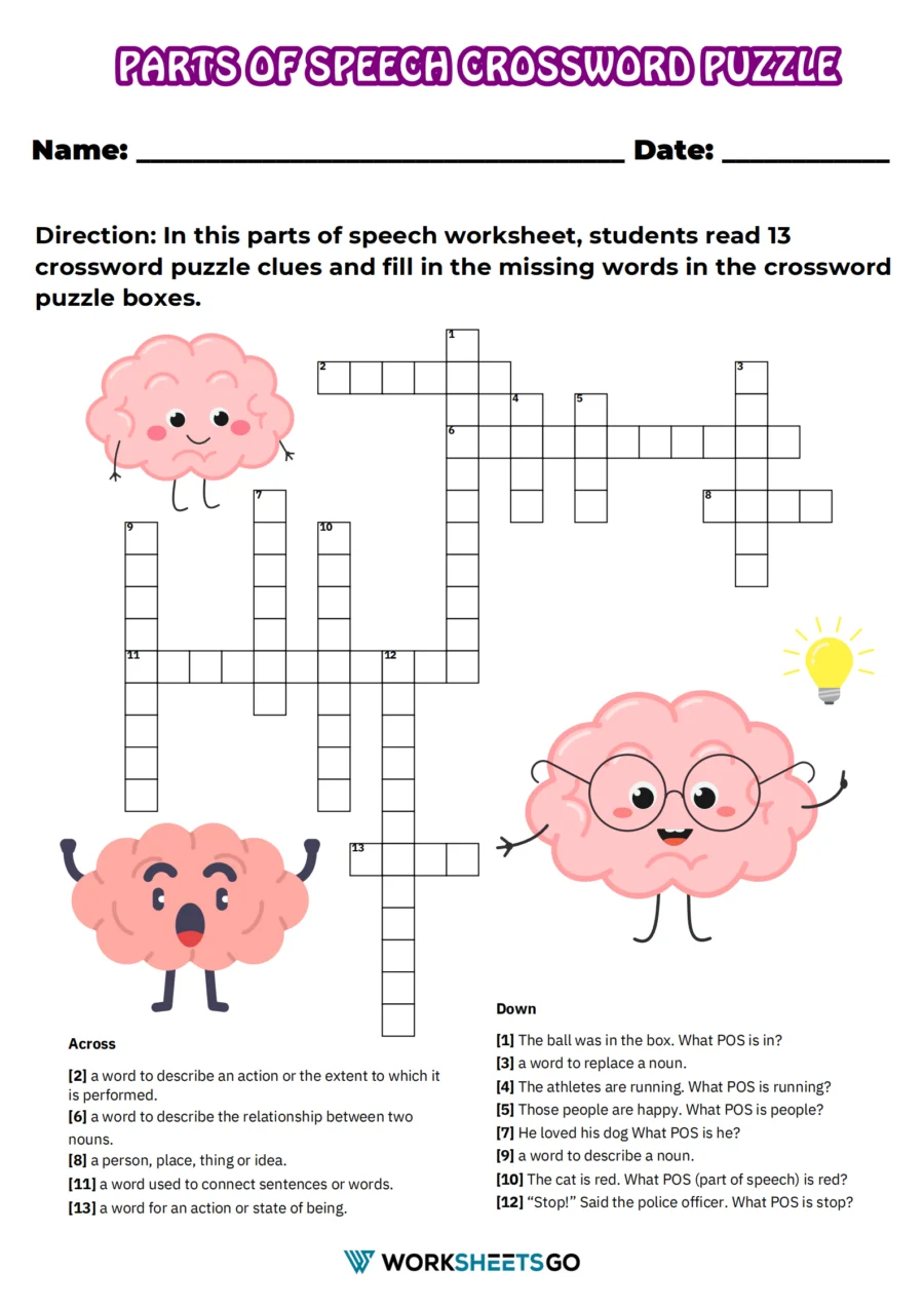 5th Grade Vocabulary Crossword Puzzle worksheet featuring essential words for fifth graders