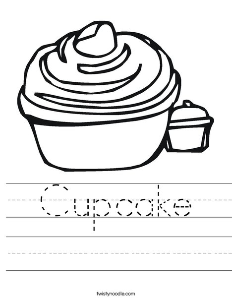 Fifth grade students solving two-step cupcake word problems on a math worksheet