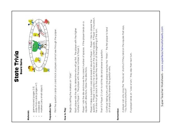 Interactive state capitals and geography learning activity for elementary classrooms Colorful 50 states puzzle game worksheet for fifth grade students learning state names and locations