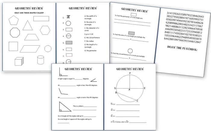 Mixed Geometry Review Worksheet Grade 5 Image 16 Fifth grade geometry review worksheet focusing on polygons and coordinate planes