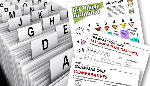 5th Grade Mixed Grammar Review worksheet focused on grammar, punctuation, and sentence structure for end-of-year assessment