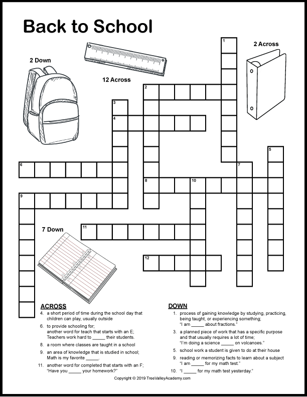 5th Grade Vocabulary Crossword Puzzle worksheet for enhancing language skills