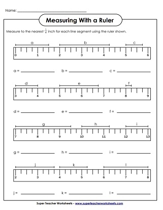Fifth grade math worksheet showing a conversion table for changing yards, feet, and inches with measurement word problems