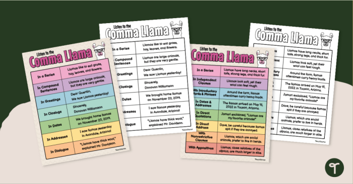 Sixth grade students practicing advanced comma placement with an educational review worksheet