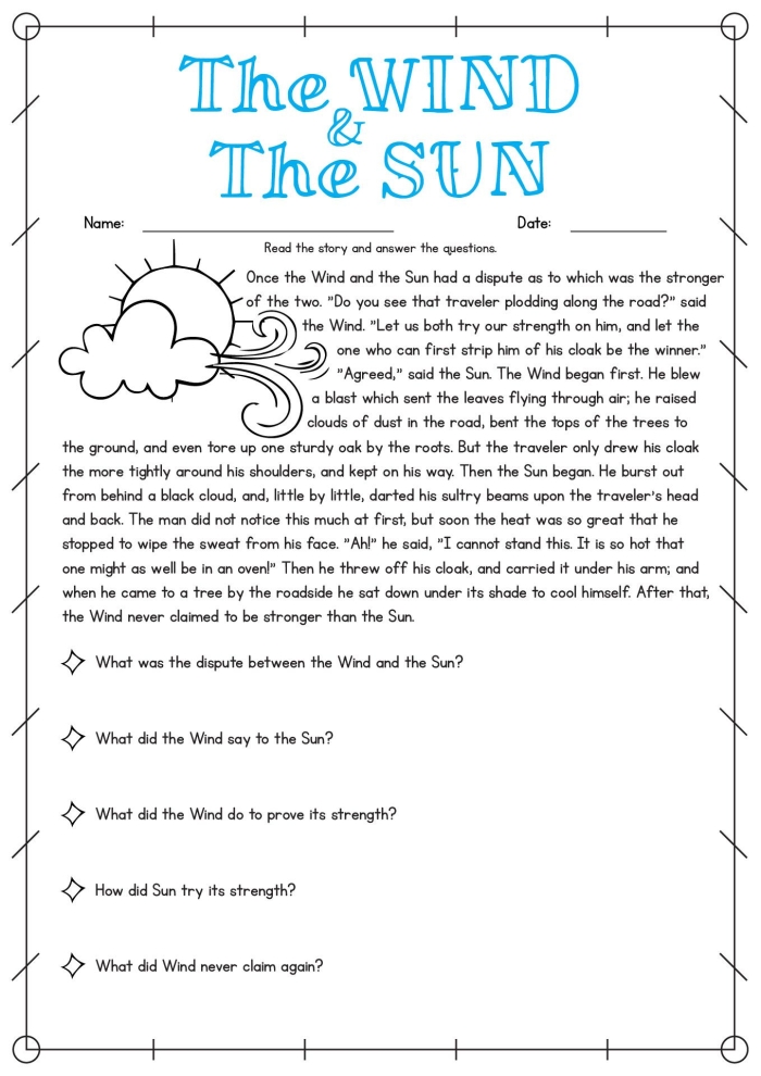 ALT text: Worksheet on reading comprehension featuring the Baobab tree, often called Africa's "tree of life