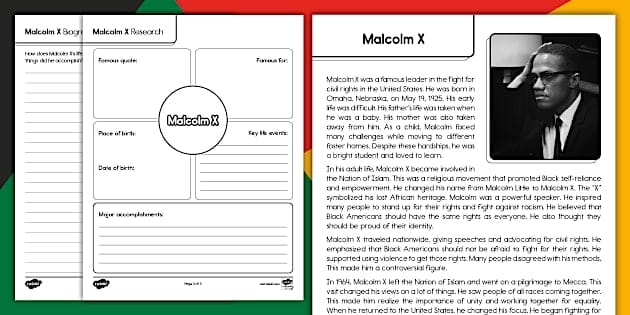 Worksheet image highlighting George Washington Carver's life and achievements in reading comprehension activities Informational reading comprehension worksheet featuring a biography of George Washington Carver for sixth graders