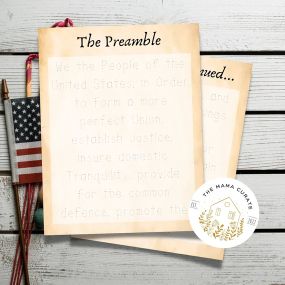 Students explore the Preamble of the United States Constitution in this informative worksheet for sixth graders. Engaging social studies resource to understand the 1787 Constitutional Convention.