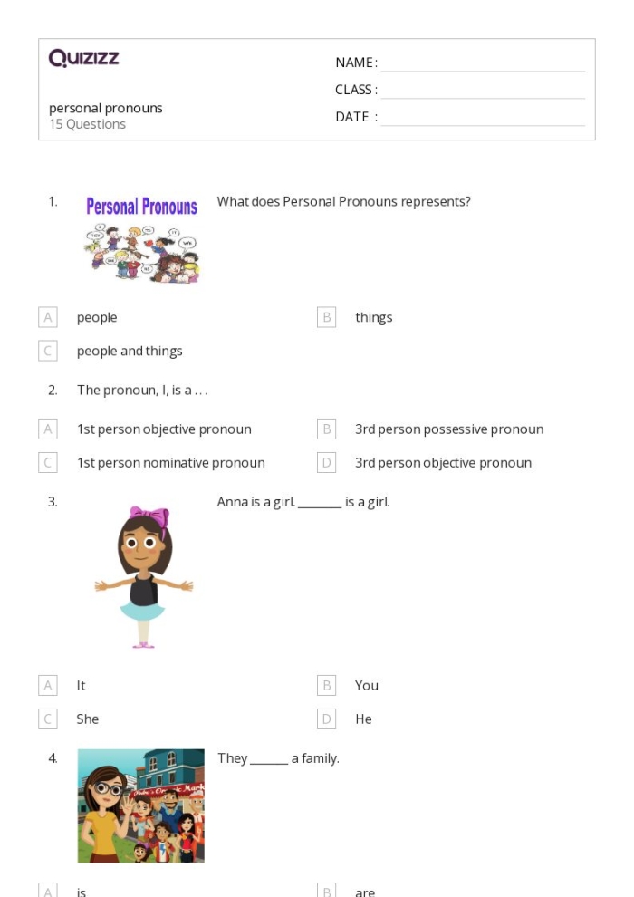 Pronoun Error Correction Practice Exercise 17 for Middle School Grammar Sixth grade grammar worksheet showing sentences with pronoun errors for students to identify and correct