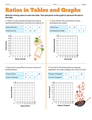 Sixth grade Earth and Space Science worksheet featuring math problems about ratio tables