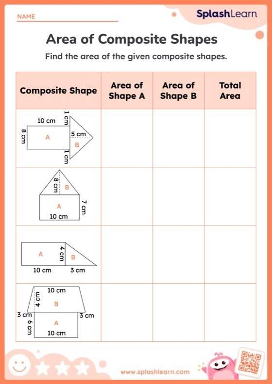 Sixth grade geometry worksheet focused on calculating the area of various triangles
