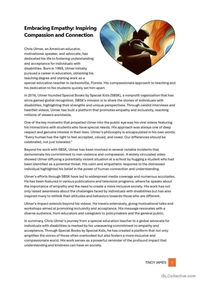 Informational Reading Comprehension worksheet focusing on embracing winter activities globally