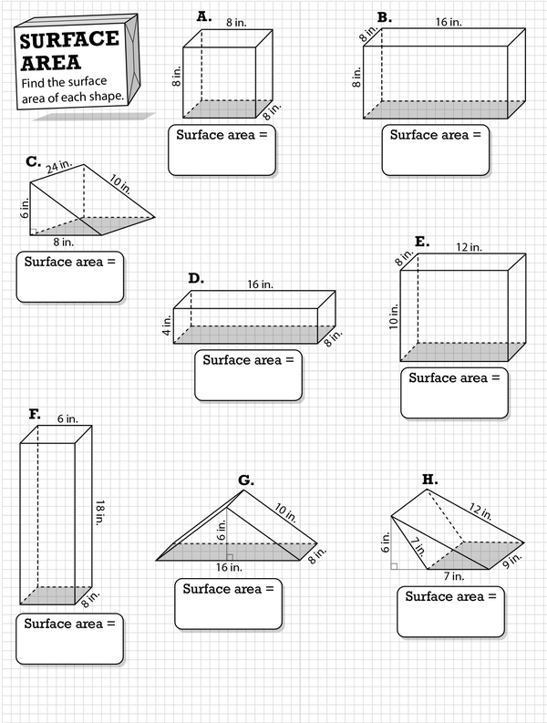 Seventh grade geometry worksheet showing examples of cross sections created by slicing through three-dimensional shapes and figures