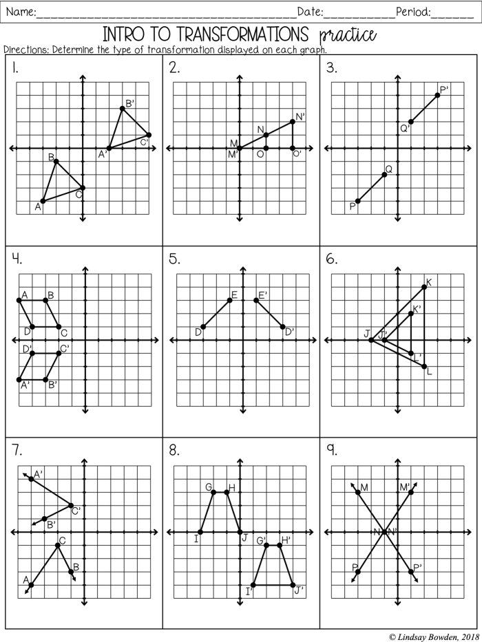 Describing Dilations Practice Worksheet 16 Eighth grade geometry worksheet featuring coordinate plane dilations exercises