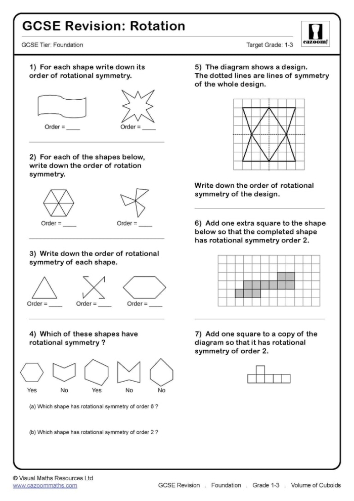 Describing Rotations Worksheet Number 20 for Eighth Grade Math Eighth grade geometry worksheet featuring coordinate plane rotation problems