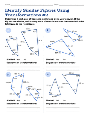 Two similar triangles with transformation arrows showing rotation and scaling to demonstrate how one figure maps onto another in a geometry lesson